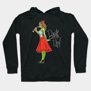 Zombie Girl Wants You To Drink Up Hoodie